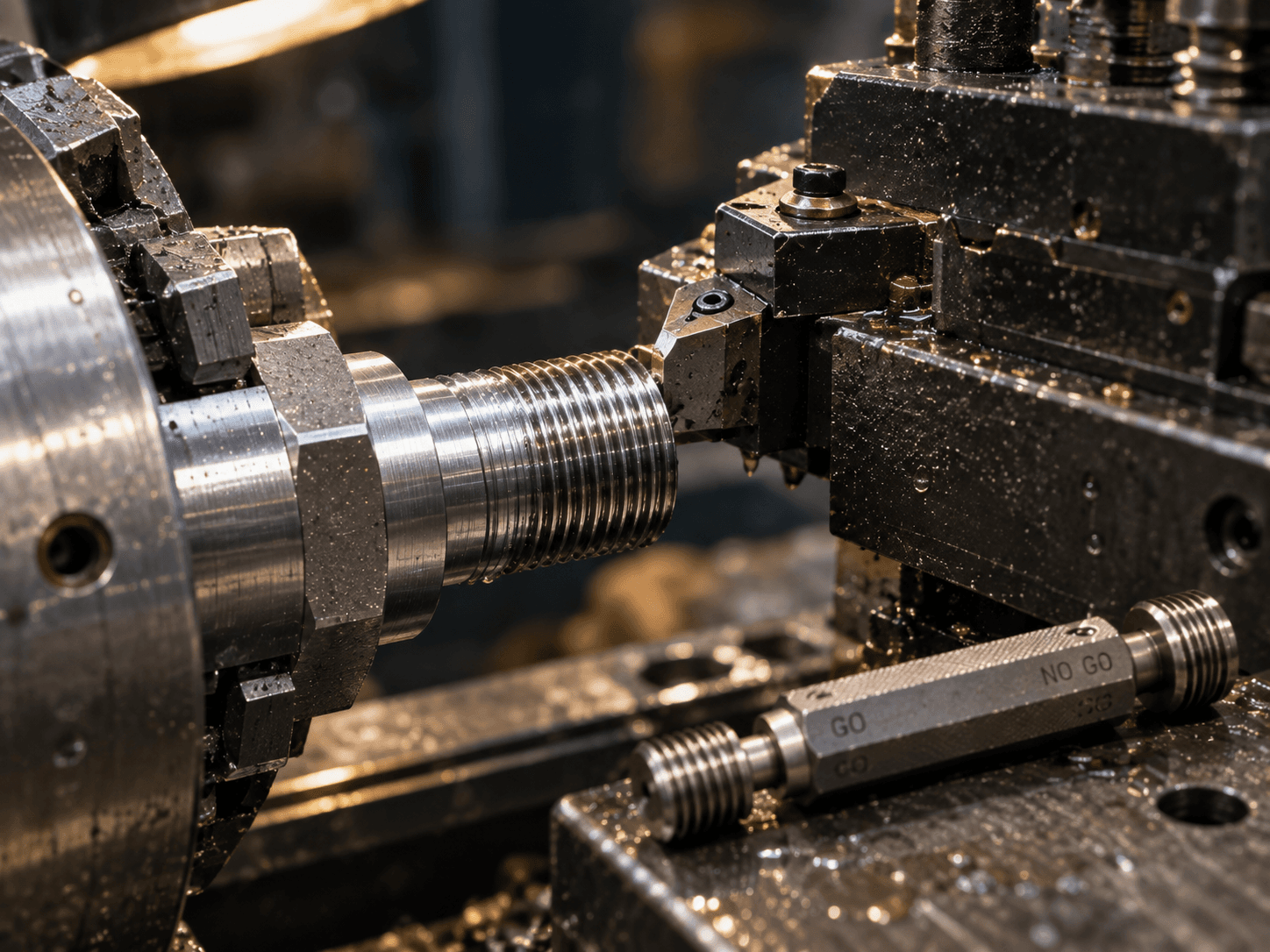 Precision threading operation